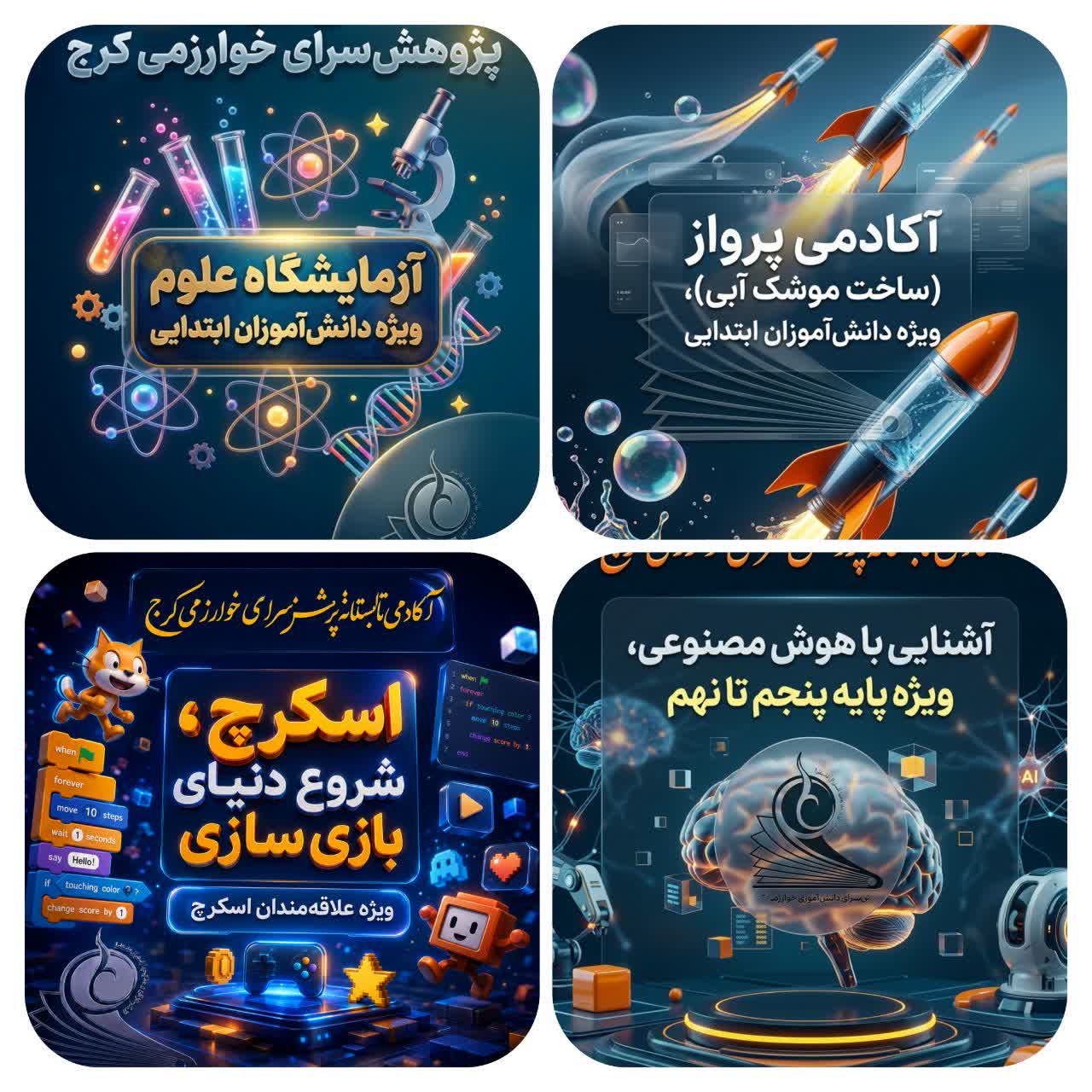 پکیج طلایی آکادمی تابستانه خوارزمی برای دانش آموزان ابتدایی(پکیج شماره 2)
